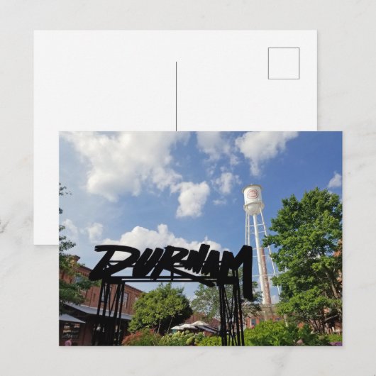 Durham North Carolina Lucky Strike Tower Briefkaart (Voorkant / Achterkant)