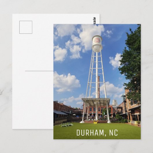 Durham North Carolina Lucky Strike Tower Briefkaart (Voorkant / Achterkant)