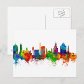 Durham North Carolina Skyline Briefkaart (Voorkant / Achterkant)