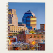 Durham North Carolina Skyline Calendar Planner (Voorkant)