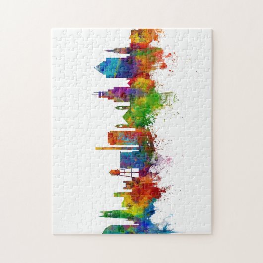 Durham North Carolina Skyline Legpuzzel (Verticaal)