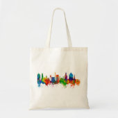 Durham North Carolina Skyline Tote Bag (Voorkant)