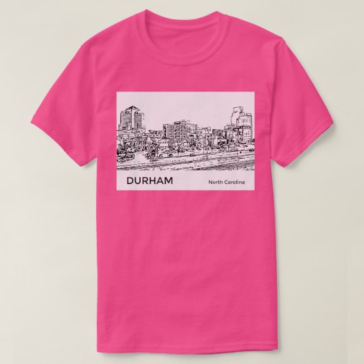 Durham North Carolina T-shirt (Design voorkant)