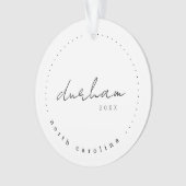 Durham North Carolina Travel USA Simple Ornament (voorkant)
