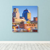 Durham North Carolina Wrapped Canvas 16.80 x 17.50 (Insitu (Houten vloer))