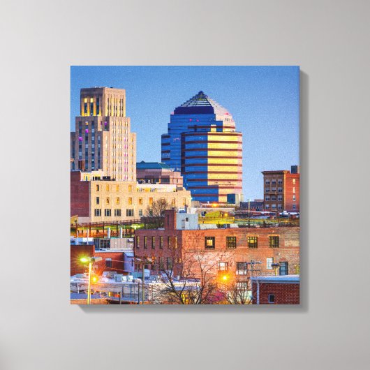 Durham North Carolina Wrapped Canvas 16.80 x 17.50 (Voorkant)