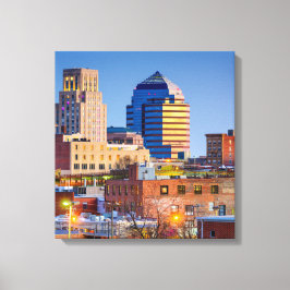 Durham North Carolina Wrapped Canvas 16.80 x 17.50 Afdruk