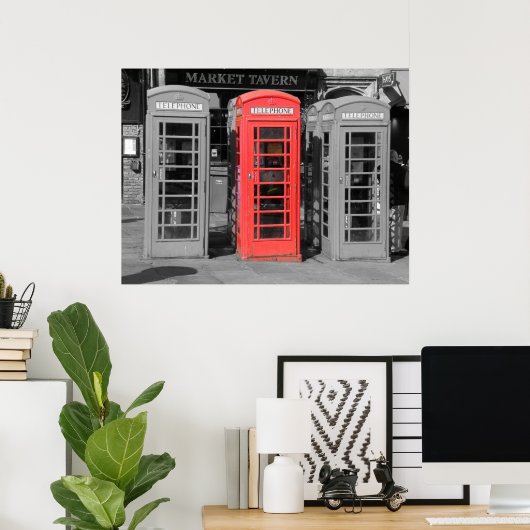 Durham Phonebox Poster (Thuiskantoor)