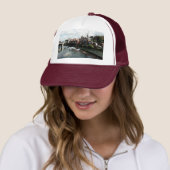 Durham rivier, witte brug trucker pet (In situ)