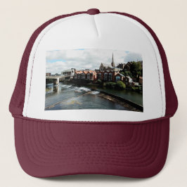 Durham rivier, witte brug trucker pet