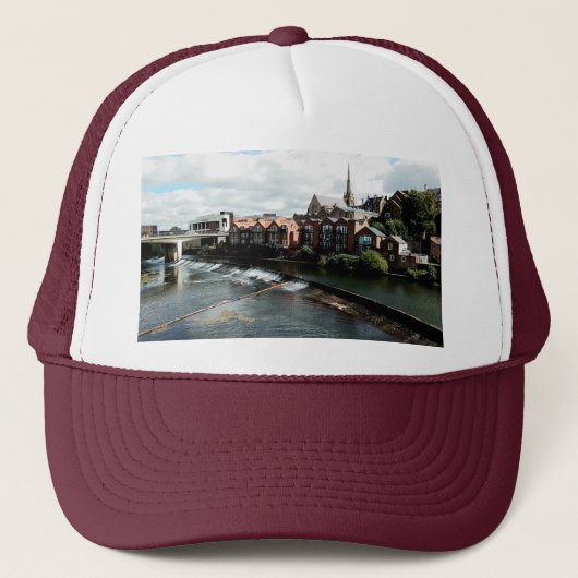 Durham rivier, witte brug trucker pet (Voorkant)