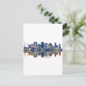 Durham Skyline Feestdagenkaart (Staand voorkant)