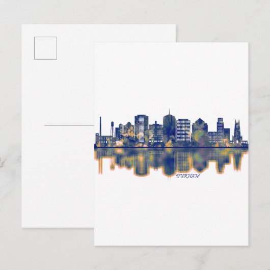 Durham Skyline Uitnodiging Briefkaart (Voorkant / Achterkant)
