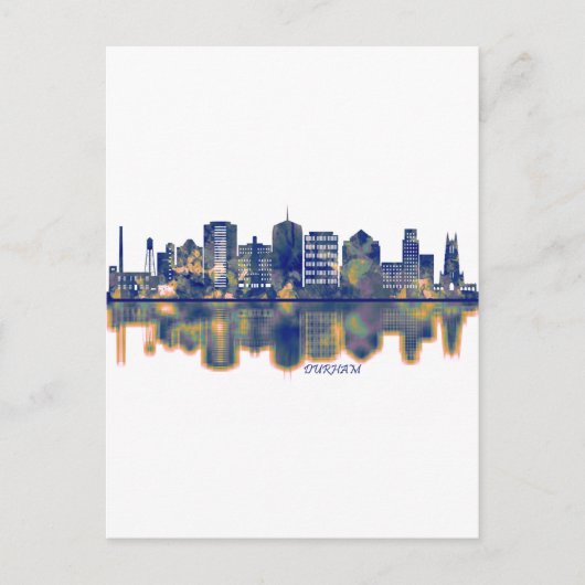 Durham Skyline Uitnodiging Briefkaart (Voorkant)