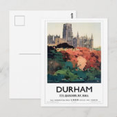 Durham UK, Quicker van Rail Inspired Briefkaart (Voorkant / Achterkant)