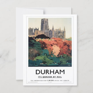 Durham UK, Quicker van Rail  Inspired Briefkaart