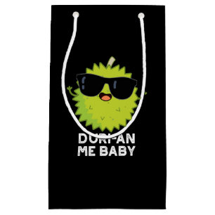 Duri-an Me Baby Funny Durian Fruit Pun Dark BG Klein Cadeauzakje