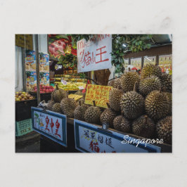 Durian briefkaart uit Singapore