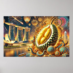 Durian Extravaganza Marina Bay Sands - Singapore Poster