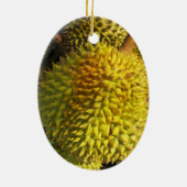 Durian Fruit Keramisch Ornament (Achterkant)
