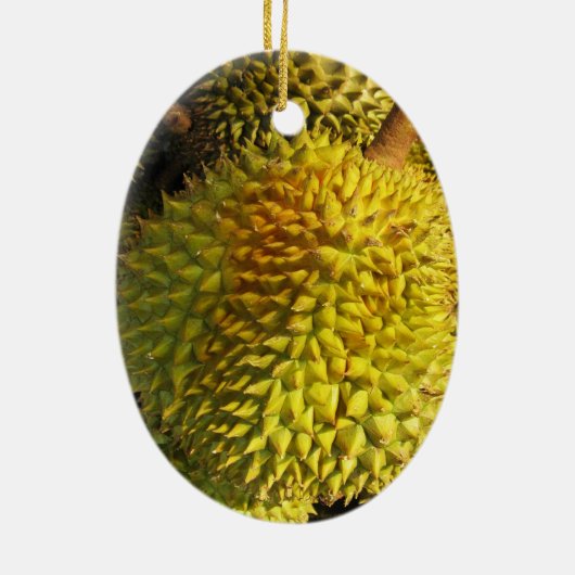 Durian Fruit Keramisch Ornament (Achterkant)