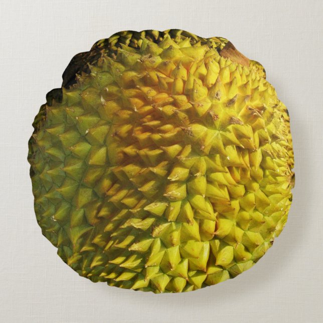 Durian Fruit Rond Kussen (Voorkant)