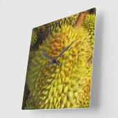Durian Fruit Vierkante Klok (Hoek)