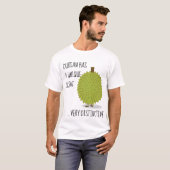 Durian heeft een uniek tekenfilmteken t-shirt (Voorkant volledig)