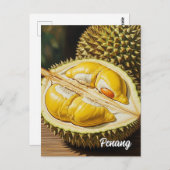 Durian in Penang Briefkaart (Voorkant / Achterkant)