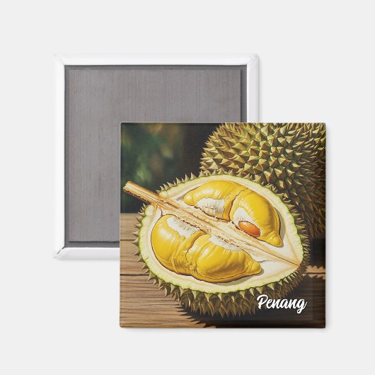 Durian in Penang Magneet (Voorkant / Achterkant)