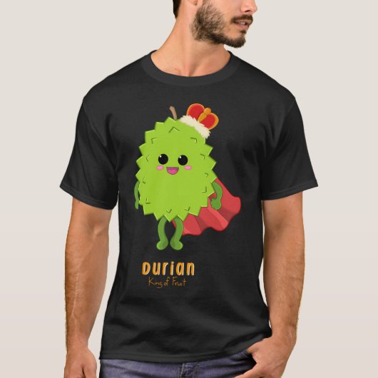 Durian koning van fruit t-shirt (Voorkant)