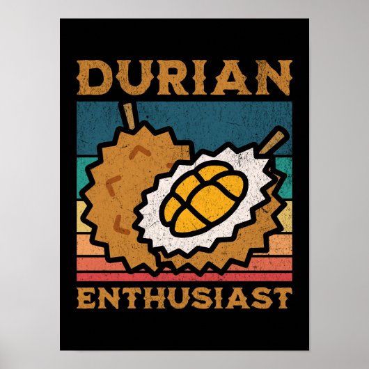 Durian liefhebber Funny Durian liefhebber Poster (Voorkant)