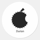 Durian Ronde Sticker (Voorkant)