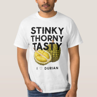 Durian: stinkend, doornig, lekker t-shirt