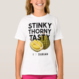 Durian: stinkend, doornig, lekker t-shirt