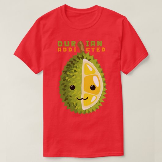 Durian Verslaafd 7 T-shirt (Design voorkant)