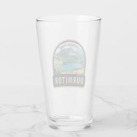 Durmitor Nationaal Park Montenegro Reiskunst Glas (Achterkant)