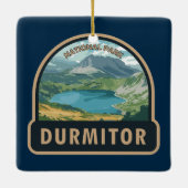 Durmitor Nationaal Park Montenegro Reiskunst Keramisch Ornament (Achterkant)