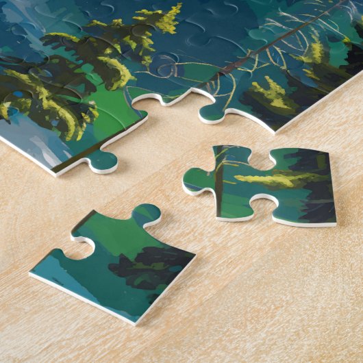 Durmitor Nationaal Park Montenegro Reiskunst Legpuzzel (Zijkant)