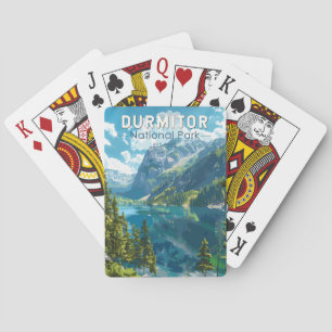 Durmitor Nationaal Park Montenegro Reiskunst Pokerkaarten