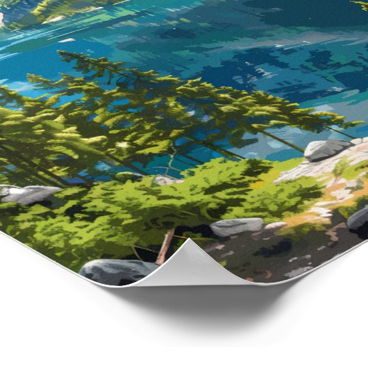 Durmitor Nationaal Park Montenegro Reiskunst Poster (Hoek)