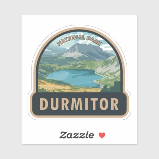 Durmitor Nationaal Park Montenegro Reiskunst Sticker (Vel)