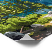 Durmitor Nationaal Park Montenegro Reizen Kunst Poster (Hoek)