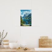 Durmitor Nationaal Park Montenegro Reizen Kunst Poster (Keuken)
