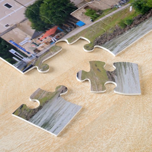 Durnstein en Blauwe Kerk, Oostenrijk Legpuzzel (Zijkant)