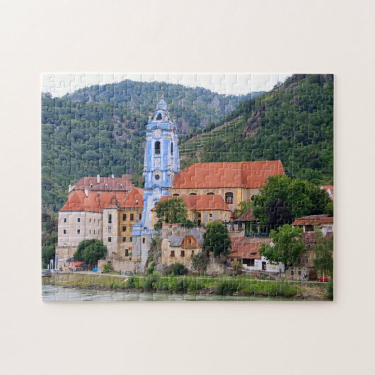 Durnstein en Blauwe Kerk, Oostenrijk Legpuzzel (Horizontaal)