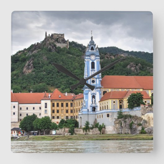 Dürnstein in Der Wachau Vierkante Klok (Voorkant)