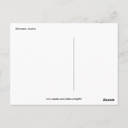 Dürnstein, Oostenrijk Briefkaart (Achterkant)
