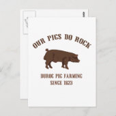 Duroke varkens doen gesteente - sinds 1923 briefkaart (Voorkant / Achterkant)
