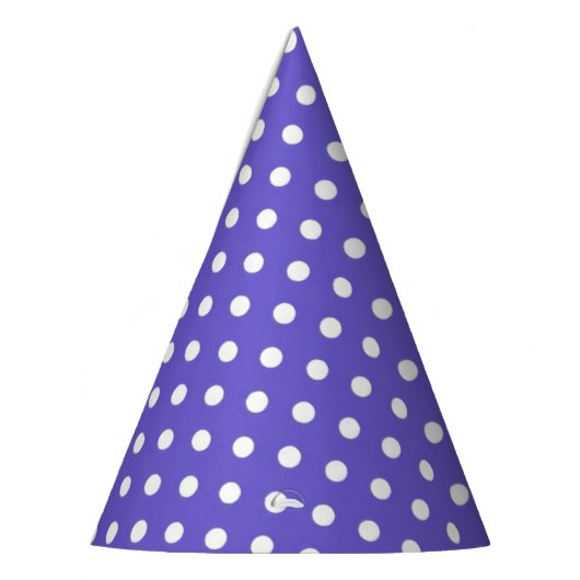 Durple White Stippen Party Pet Feesthoedjes (Links)